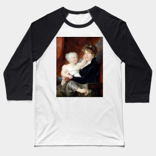 Mrs Benjamin West II with her son Benjamin West III by Benjamin West Baseball T-Shirt